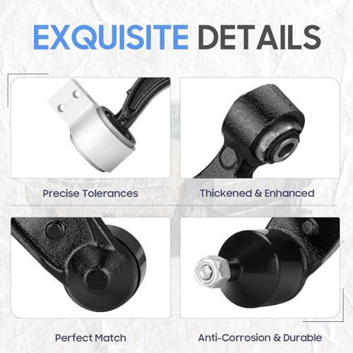 Front Lower Control Arms and Ball Joints Assembly with Bushings for 2011-2019 Ford Explorer, 2013-2019 Police Interceptor Utility 2.0L 2.3L 3.5L 3 (2pc)