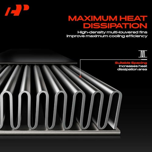 A-Premium Engine Coolant Radiator Assembly with Transmission Oil Cooler Compatible with Audi A4, A4 Quattro, A5, A5 Quattro, A6, A6 Quattro, allroad, Q5, 1.8L 2.0L, Auto Trans, Replace# 8K0121251T
