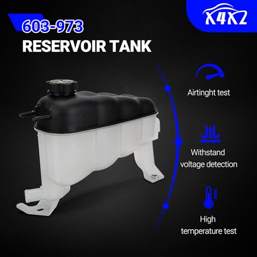603-973 Coolant Overflow Reservoir Tank with Cap For Chevy Silverado 1500,Tahoe,Suburban/GMC Sierra 1500,Yukon,Yukon XL/Cadillac Escalade Replace# 22856231, 3014134