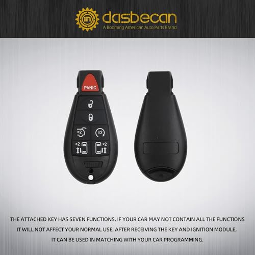 Dasbecan Wireless Ignition Module Switch Compatible with 2008-2010 Dodge Ram 1500 2500 350 Charger Challenger Magnum Jeep Commander Grand Cherokee Chrysler300 Replace# 68210150AB 68044060AA