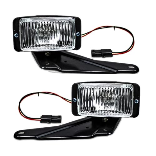 Front Fog Light Assembly Set Compatible with 1988-1997 Chevy GMC C/K Series