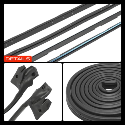 A-Premium 9PCS Door Seal Strip & Window Molding Trim Weather Stripping Kit Compatible with Chevrolet Monte Carlo SS 1983 1984 1985 1986 1978 1988