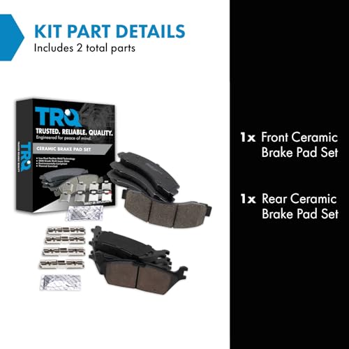 TRQ Brake Pads for 2018-2021 Ford Expedition 2018-2020 Ford F-150
