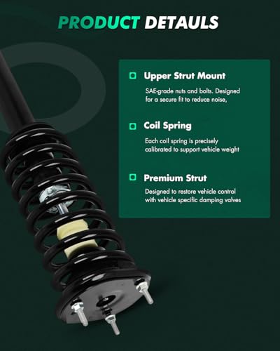 SCITOO Front 2Pcs Complete Strut Assemblies 2011-2015 for Dodge for Durango 2011-2015 for Jeep Grand for Cherokee Shocks Struts 172546L 172546R