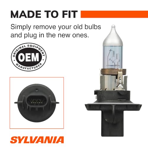 SYLVANIA - H13 SilverStar - High Performance Halogen Headlight Bulb, High Beam, Low Beam and Fog Replacement Bulb, Brighter Down Road with Whiter Light (Contains 2 Bulbs)