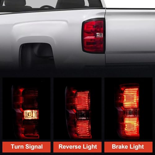 Tail Light Compatible With 2014-2019 Chevy Silverado 1500 Driver Side