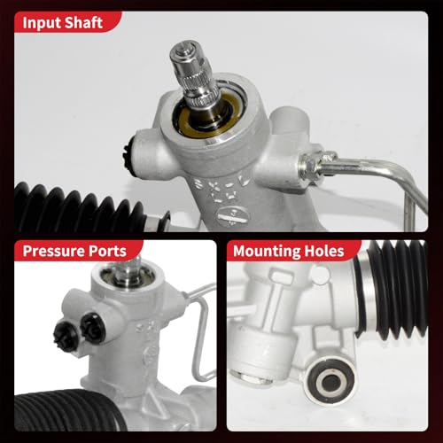 PHOBOOS Hydraulic Power Steering Rack and Pinion Assembly Compatible with Toyota RAV4 1996-2000 L4 2.0L, New Unit, Leak Resistance, Direct Fit, Ref.26-1613