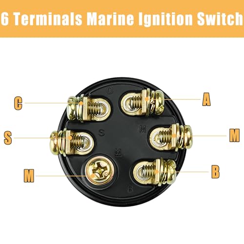 50-11651 Boat Ignition Switch with Keys for J-ohnson E-vinrude
