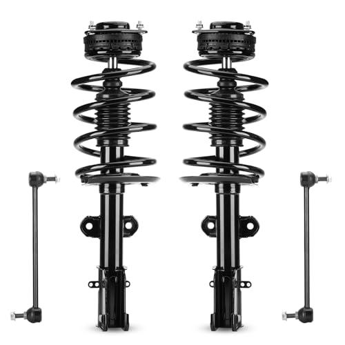 ILONPA (4) Front Struts & Sway Bar Links for 2008-2019 Dodge Grand Caravan(Exc. RT, GT), 2008-2016 Chrysler Town & Country(Exc. S), w/Coil Springs Shock Absorbers Amortiguadores - 171128L 171128R