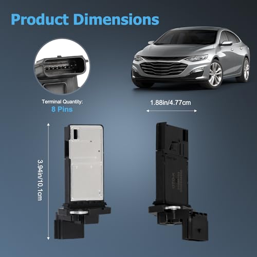OTO-K Mass Air Flow Sensor MAF Compatible with Chevy Equinox Malibu GMC Terrain 2016 2017 2018 2019 2020 2021 2022 1.5L 4L,Replaces # 23366103