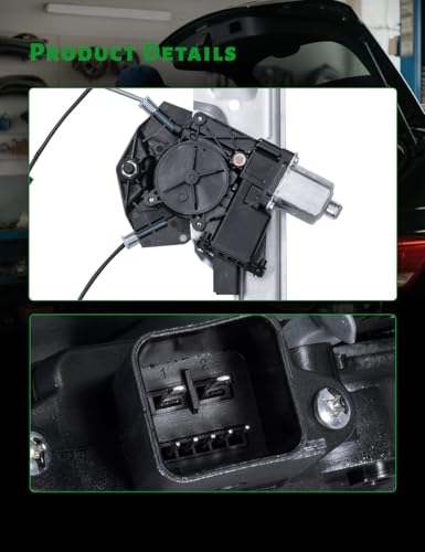 Power Window Regulator w/Motor Compatible with Cadillac Escalade/ESV & Chevrolet Silverado 1500/LD,2500 3500 HD Suburban Tahoe &GMC Sierra 1500/Limited Sierra,Yukon/XL Front Driver Side,Replace751-724