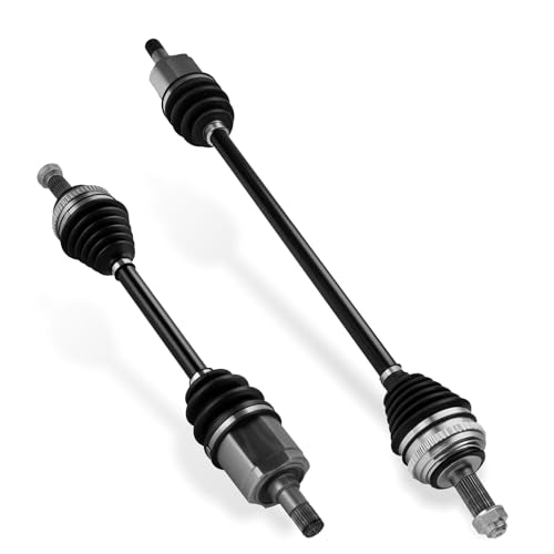 Front Left & Right CV Axle Shaft Assembly Fits for Honda Civic 1992-2000 (with ABS), for Civic del Sol S Model 1.5L 1.6L 1993 1994 1995 1996 1997 (with ABS), Driver and Passenger Side, 2-Pack