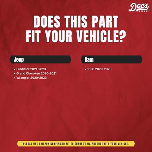 Doc's Diesel Filter Kit DGF430+D11880 | Compatible with Jeep Wrangler/Gladiator 3.0L EcoDiesel 2020+, RAM 1500 3.0L EcoDiesel 2020+ | Replaces 68507598AA, 68498720AA