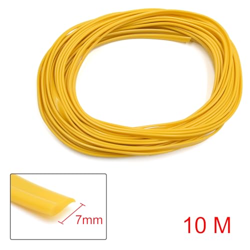uxcell Yellow Car Interior Exterior Decoration Trim Strip Line 10M Length