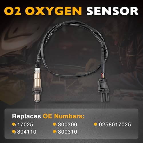 LSU 4.9 Lambda WideBand O2 Oxygen Sensor | for AEM 30-4110 30-0300 30-0310 - X Series AFR Inline Controller - UEGO A/F Ratio Wideband 02 Gauge | Replace# 17025, 0258017025