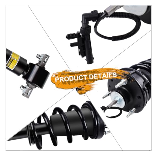 4PCS Front & Rear Shock Absorber Strut Assemblies w/Magnetic 2015-2020 Cadillac Escalade ESV, for Chevy Suburban Tahoe Silverado, for GMC Yukon XL Sierra 1500, Replaces 84176631 84176675