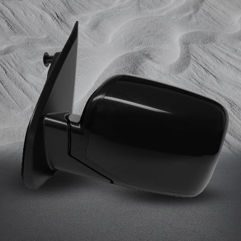 PM Auto Driver & Passenger Side Mirrors, Left-Right Power Heated Paintable Manual Folding Replacement For 2009-2015 Honda Pilot, Door Mirror Pair of 2