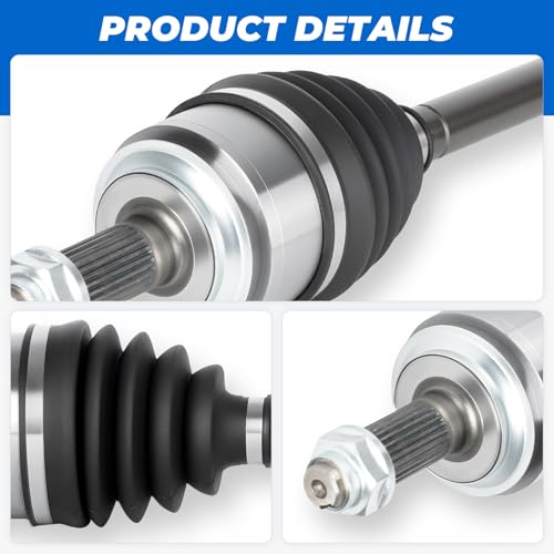 TadaMark 2PCs Front CV Axle Shaft Assembly Fit for Honda Civic 1.8L 2006-2015 (for 2014-2015 Civic Natural Gas, Sedan Only) L4, Automatic Transmission, Left and Right Side, for 66-4233, 66-4232
