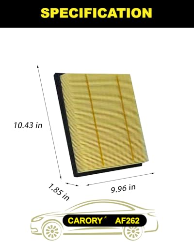 CARORY AF262 Engine Air Filter for Ford Expedition (2007–2026), F-150 (2009-2025), F-250/F-350/F-450/F-550 Super Duty (Gas/Flex 2008-2016); Lincoln Navigator, OE# AL3Z-9601B, CA10262