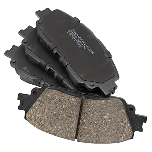 TRQ Front and Rear Brake Pad Set Ceramic Hardware for Toyota