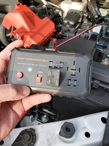Sound Troubleshooting Automotive Relay Tester with Relay Puller - 12V Auto Relay Diagnostic Tool, Car Relay Tester with Battery Clips, Relay Testing Kit, Electrical Systems Tool | Patented
