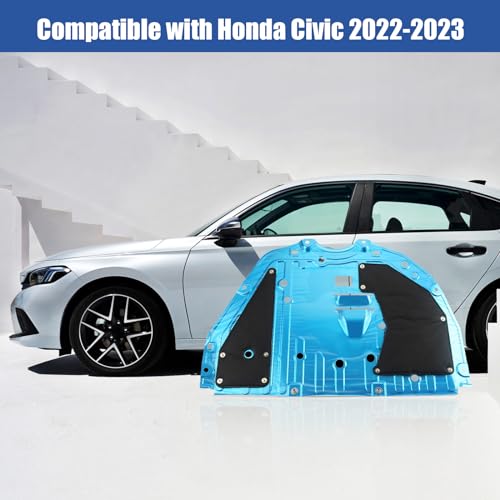 Engine Splash Shield Guard Compatible with Honda Civic 2022 2023, Engine Case Guard Under Car Shield Cover OEM 74111T20A0 74111-T20-A00 Engine Splash Guard