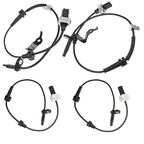 TRSFO Set of 4pc Front + Rear ABS Wheel Speed Sensors for 2013 2014 2015 2016 2017 Honda Accord
