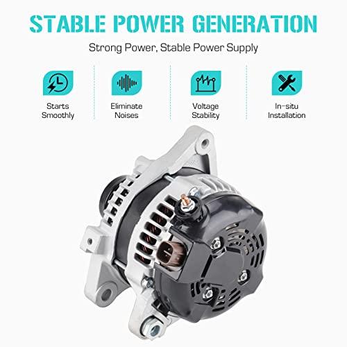 New Alternators for Toyota 1.8 1.8L Corolla 2009-2013, for Scion xD 1.8L 2008-2014, 110A 104210-2800, 104210-2801, 104210-2802, 27060-37041, 27060-0T040, 11386 11386N