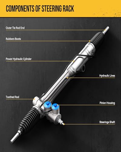 KAC Hydraulic Power Steering Rack and Pinion Assembly Compatible with Nissan 2005 2006 2007 Murano 3.5L AWD Replace# 263040