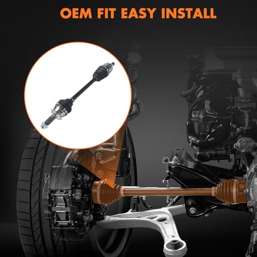 Front Left Driver Side CV Axle Half Shaft Assembly Compatible With 2012-2015 for Honda Civic 1.8L Auto Trans 2006-2011 for Honda Civic 1.8L Auto Trans cv axle shaft NCV36007 44306TR0A02