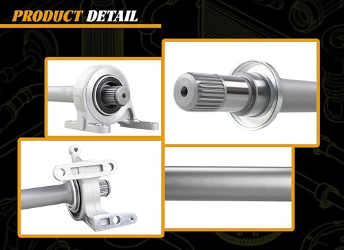 44500-SCV-A00 CV Intermediate Shaft (Manual Transmission) Compatible with Honda CR-V 2002-2005, Civic 2004-2005, Element 2003-2010, ACURA RSX 2002-2006, Replaces 44500-S6M-N00 Axle Half Shaft Assembly