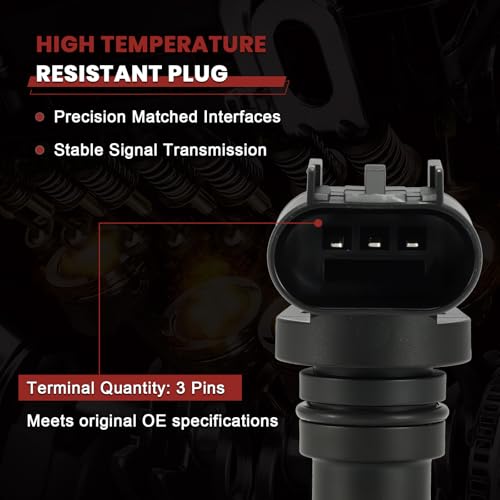 12577245 Engine Cam Camshaft Position Sensor Set of 2 Compatible with Chevy Cobalt HHR Equinox GMC Terrain Buick Regal Pontiac Saturn 2006-2017 2.0L 2.2L 2.4L Replace#917-720,2131690