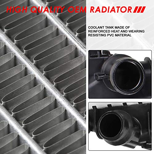 Auto Dynasty Radiator Compatible with 2013-2016 Dodge Dart 1.4L 2.0L 2.4L AT MT, DPI 13323 Factory Style 1-Row Cooling Radiator, Aluminum Core