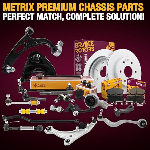 Metrix Premium Chassis Parts - Front Left & Right Lower Control Arm w Ball Joint & Bushing Assembly Kit Fits 08-09 Ford Taurus X, 09 Flex, 08-09 Taurus, Mercury Sable RK620215 RK620214 Made in Europe