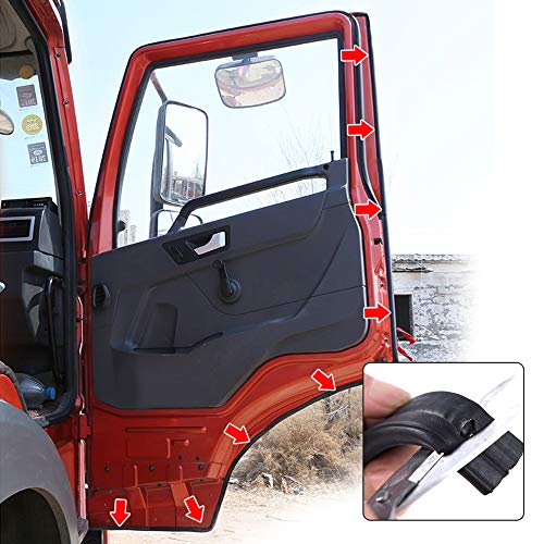 DGSL Car Weather Stripping, 20Ft Automotive Door Seal Strip with Side Bulb Rubber Seal for Cars, Boats, Trucks, RVs