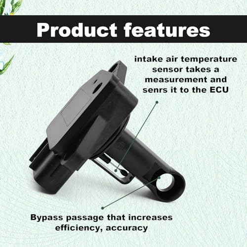 22204-21010 Mass Air Flow Sensor Compatible with Toyota 02-06 Camry 03-08 Corolla 01-10 Highlander 00-07 4Runner 99-10 Tacoma 3.4L 4.0L 01-05 RAV4 Lexus ES300/RX300 3.0L