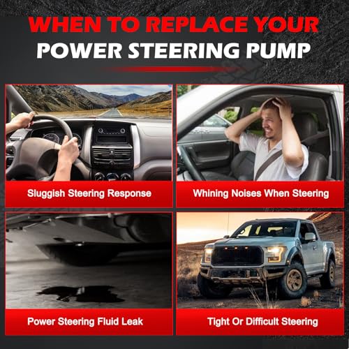 Autodevil 21-5196 Power Steering Pump Fit for 2008-2014 Impreza 2.5L, 2005-2009 Legacy 2.5L, 2005-2009 Outback 2.5L, Power Assist Pump Replace for 21-5196, 96-5196, 990-0766