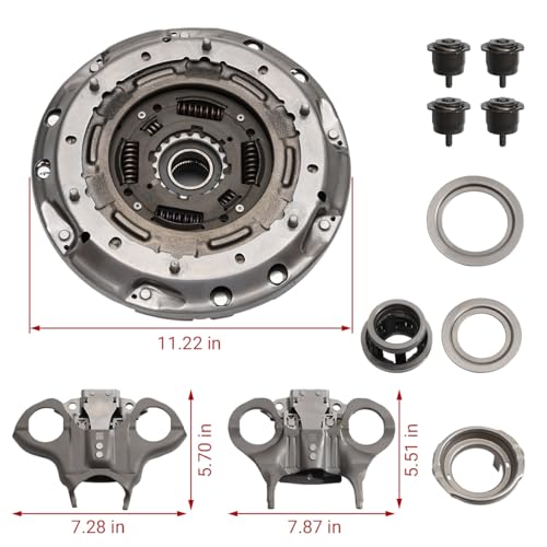 Transmission Dual Clutch Fork Kit 6DCT250 DPS6, Compatible with Ford Focus Fiesta B-MAX EcoSport 2012-2019 602000800