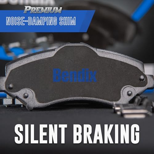 Bendix Premium SBC1439 Ceramic Rear Brake Pads for Select Models Genesis G70, G80, Hyundai Coupe, Santa Fe, Fe XL, Kia Sorento, Stinger