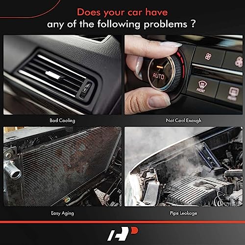 A-Premium Air Conditioning A/C Condenser Compatible with Ford Fusion 2006-2012 & Mercury Milan 2006-2009 & Lincoln MKZ 2007-2012, Zephyr 2006, 2.3L 3.0L 3.5L