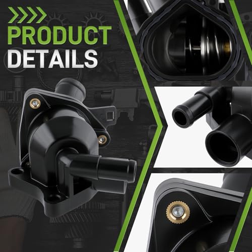 CARBBIA 19320-RAA-A01 Engine Coolant Thermostat Housing Compatible with Honda Civic 2.0L 2006-2011 Compatible with Civic 2.4L 2012-2015 Compatible with CR-V 2.4L 2007-2014 19320-RAA-A02 19320-R40-A01