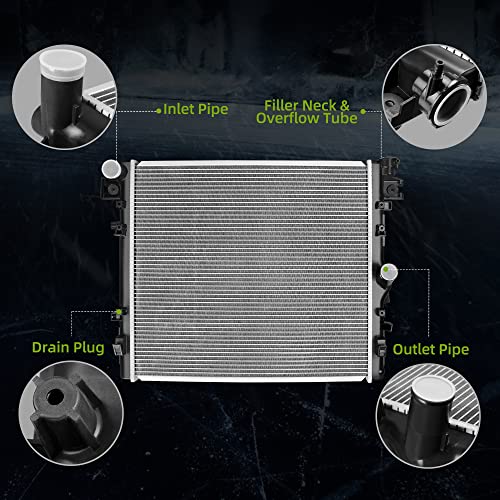 AUTOSAVER88 Radiator Compatible with 2012-2017 Jeep Wrangler 3.6L, 2007-2011 Wrangler 3.8L V6 ATRD1049