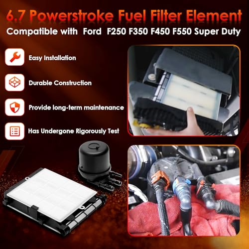 6.7L Fuel Filter, Fit For 17-25 Ford F250/F350/F450 SuperDuty Diesel FD4624