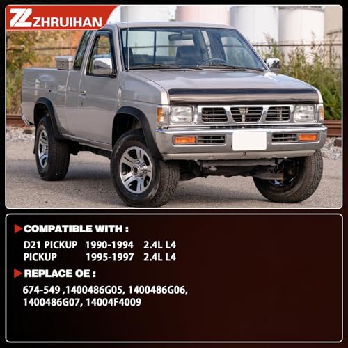 ZHRUIHAN Exhaust Manifold Kit With Includes Required Gaskets and Hardware Compatible witht 1990-1994 D21 Pickup & 1995-1997 Pickup 2.4L L4, OE : 674-549 EPA