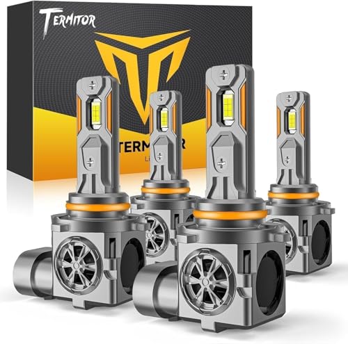 Termitor 9005/HB3 & 9006/HB4 Light Bulbs Combo, 100,000LM Brightness