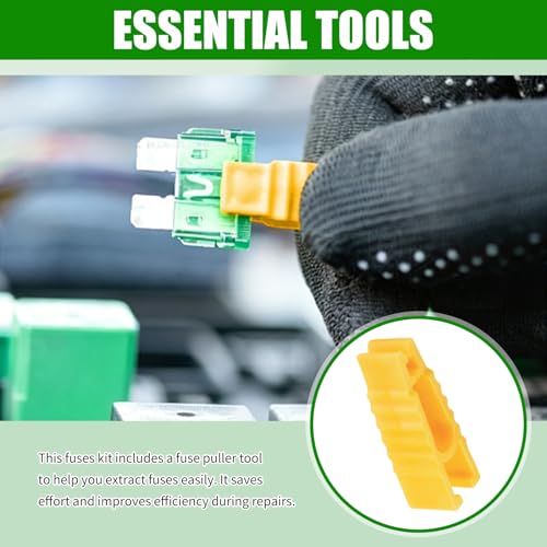 120PCS Car Mini Fuse Kit & Fuse Puller Tool,Colorful Car Fuses Assortment Kit for Size (35A 30A 25A 20A 15A 10A 7.5A 5A 3A 2A),Replacement Cars Mini Fuses Assortment Kits