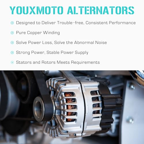 New Alternator Fit for Honda CR-V 2.4 2.4L 2002 2003 2004 2005 2006, Fit for Acura RSX 2.0 2.0L 2002 2003 2004 2005 2006, Replace for 90-27-3315N, 90-27-3315, 1-2530-01MI, 31100-PND-004