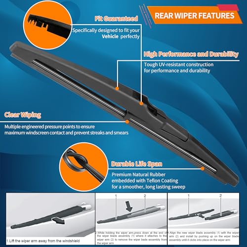 WINNERS Windshield Wiper Blades for 2024 2025 2026 Chevy Trax - Front & Rear Set, OEM Exact Fit, All-Season Rubber with Premium Aerodynamic Design