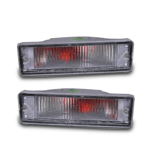 SPPC Bumper Lights Clear For Nissan Hardbody Pickup - (Pair) - Turn Signal Lamp