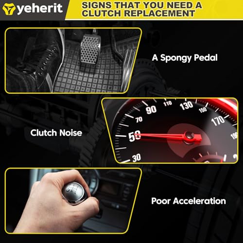 6DCT250 DPS6 Auto Transmission Clutch Kit with Clutch Release Fork Lever Compatible with Dual Ford Focus Fiesta 2011-2019 B-Max 2012-2019 Ecosport 2013-2019, Repalce# 602000800